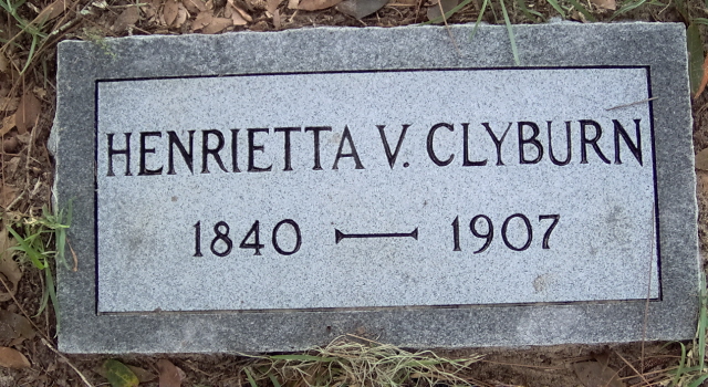 Headstone for Clyburn, Henrietta V.